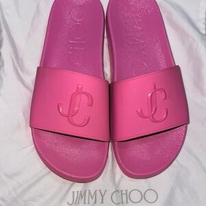 Jimmy Choo Pink Slides